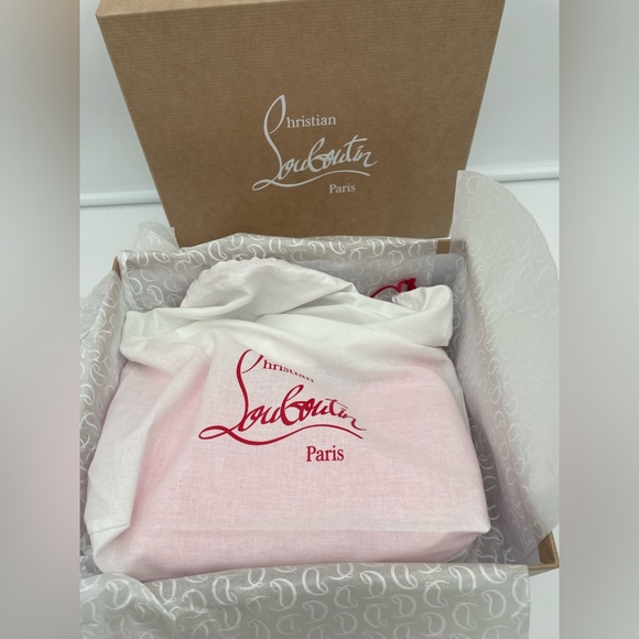 ❌SOLD❌$1490 NEW NWT Christian Louboutin Calfskin Loubi la Mini Pink Shoulder Bag - Picture 16 of 16